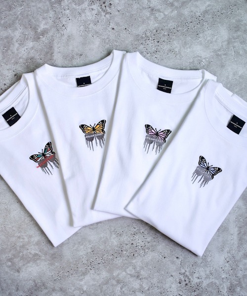 WESTBOY(ウエストボーイ)の「【NEVEREVERBAD】Melted Butterfly Embroidered T-shirt NV21S201TP(Tシャツ/カットソー・メンズ・ブルー/ブルー系その他/グリーン/グリーン系その他/パープル/パープル系その他/イエロー/イエロー系その他・L/XL)」の19枚目の写真