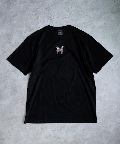 WESTBOY(ウエストボーイ)の「【NEVEREVERBAD】Melted Butterfly Embroidered T-shirt NV21S201TP(Tシャツ/カットソー・メンズ・ブルー/ブルー系その他/グリーン/グリーン系その他/パープル/パープル系その他/イエロー/イエロー系その他・L/XL)」の21枚目の写真