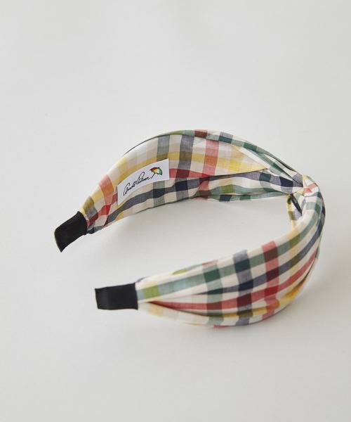 Arnold Palmer（アーノルドパーマー）の「ハウスチェック カチューシャ（カチューシャ・レディース・ベージュ/ネイビー・ﾌﾘ-）」の3枚目の写真