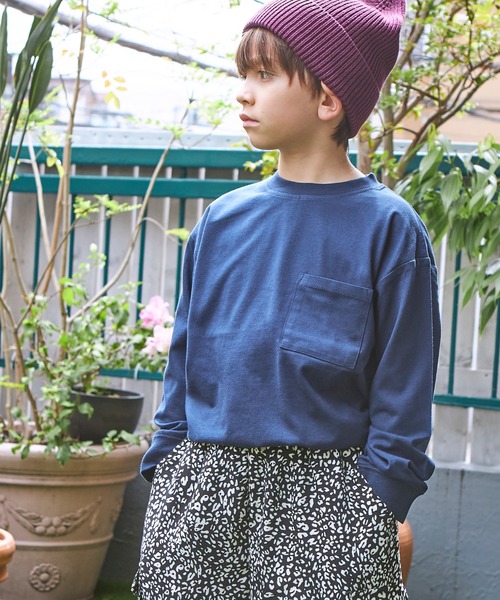 PAIRMANON STREET(ペアマノンストリート)の「【PAIRMANON STREET】無地配色胸ポケット長袖ロンT(Tシャツ/カットソー・キッズ・カーキ/ピンク/アイボリー/ミント/ブルー系その他3/モカ/ラベンダー/グレー/グレイッシュベージュ/ブラック/ブルー系その他5/ブラック系その他3/グリーン系その他/ホワイト系その他/ブラック系その他/ブルー系その他/パープル系その他/イエロー系その他2/ブラウン系その他/イエロー/ブラウン/ブラックミックス/レッド/ホワイト/ホワイト系その他2/ネイビー・100/110/120/130/140/150/90)」の18枚目の写真