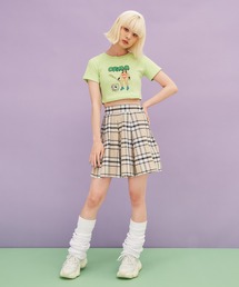 PUNYUS | チェック柄プリーツミニスカート(スカート)