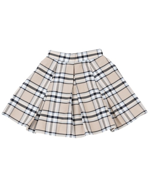 PUNYUS（プニュズ）の「チェック柄プリーツミニスカート（スカート・レディース・ベージュ/ブラック・3/4/2/1）」の11枚目の写真