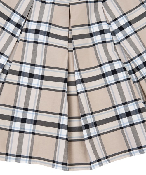 PUNYUS（プニュズ）の「チェック柄プリーツミニスカート（スカート・レディース・ベージュ/ブラック・3/4/2/1）」の13枚目の写真