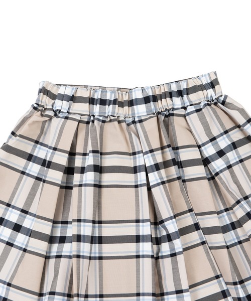 PUNYUS（プニュズ）の「チェック柄プリーツミニスカート（スカート・レディース・ベージュ/ブラック・3/4/2/1）」の15枚目の写真