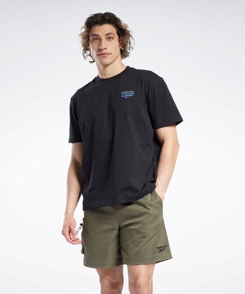 Reebok（リーボック）の「クラシックス キャンピング  グラフィック Tシャツ / Classics Camping Graphic T-Shirt（Tシャツ/カットソー・メンズ・オレンジ/ブラック/ホワイト・LARGE/X-LARGE/XX-LARGE/X-SMALL/XXX-LARGE/SMALL/MEDIUM）」の3枚目の写真