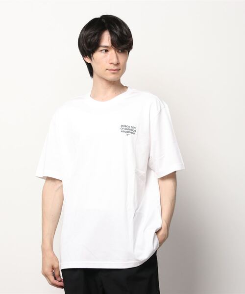 Reebok（リーボック）の「クラシックス キャンピング  グラフィック Tシャツ / Classics Camping Graphic T-Shirt（Tシャツ/カットソー・メンズ・オレンジ/ブラック/ホワイト・LARGE/X-LARGE/XX-LARGE/X-SMALL/XXX-LARGE/SMALL/MEDIUM）」の13枚目の写真
