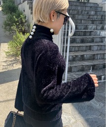 フェザータッチ ボリュームスリーブニット