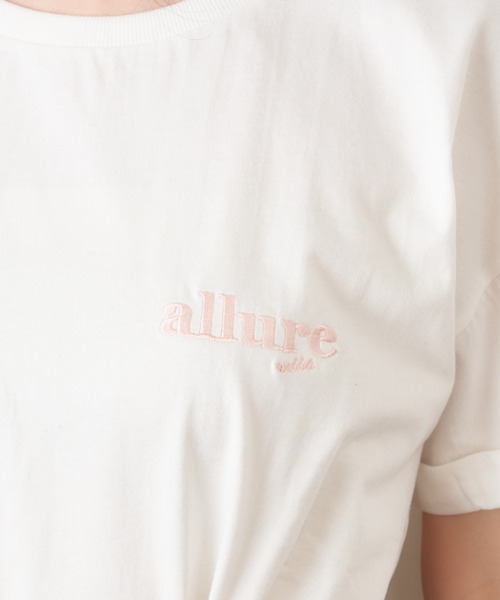 MIIA（ミーア）の「allure miia Tシャツ（Tシャツ/カットソー・レディース・ブラック/オフホワイト/ピンク・FREE）」の7枚目の写真