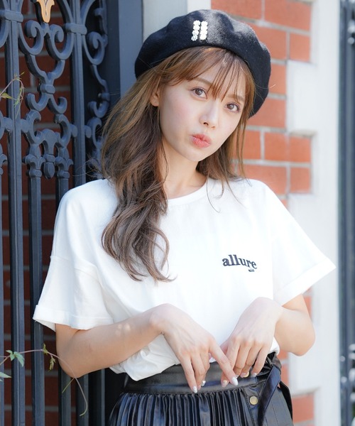MIIA（ミーア）の「allure miia Tシャツ（Tシャツ/カットソー・レディース・ブラック/オフホワイト/ピンク・FREE）」の17枚目の写真