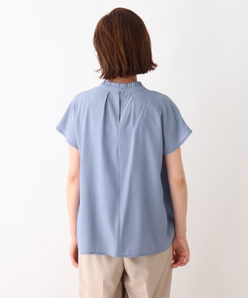 DRESKIP(ドレスキップ)の「◆チビフリルピンタックブラウス(シャツ/ブラウス・レディース・ナチュラル/ネイビー/ライトブルー・02/03)」の11枚目の写真