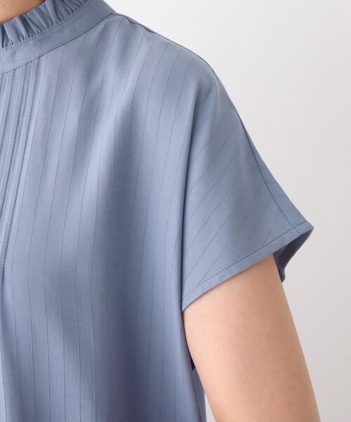 DRESKIP(ドレスキップ)の「◆チビフリルピンタックブラウス(シャツ/ブラウス・レディース・ナチュラル/ネイビー/ライトブルー・02/03)」の12枚目の写真