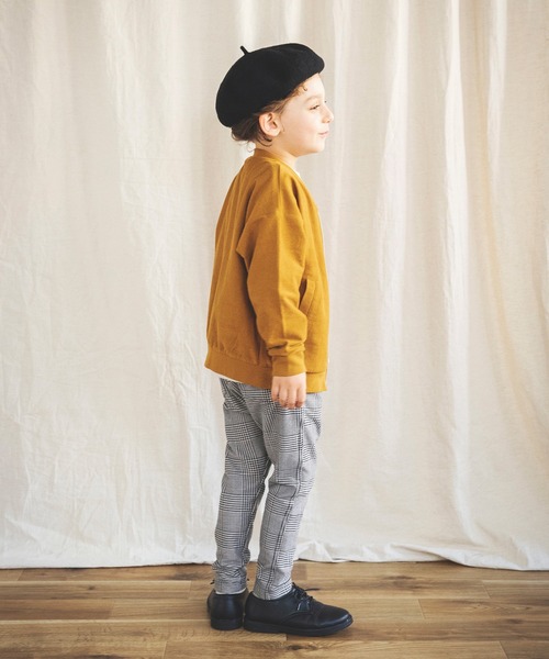 BRANSHES（ブランシェス）の「【UV加工】ジップアップライトジャケット（ブルゾン・キッズ・杢グレー/キャメル・90cm/110cm/100cm/120cm/130cm/140cm/150cm）」の10枚目の写真