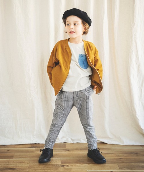 BRANSHES（ブランシェス）の「【UV加工】ジップアップライトジャケット（ブルゾン・キッズ・杢グレー/キャメル・90cm/110cm/100cm/120cm/130cm/140cm/150cm）」の20枚目の写真