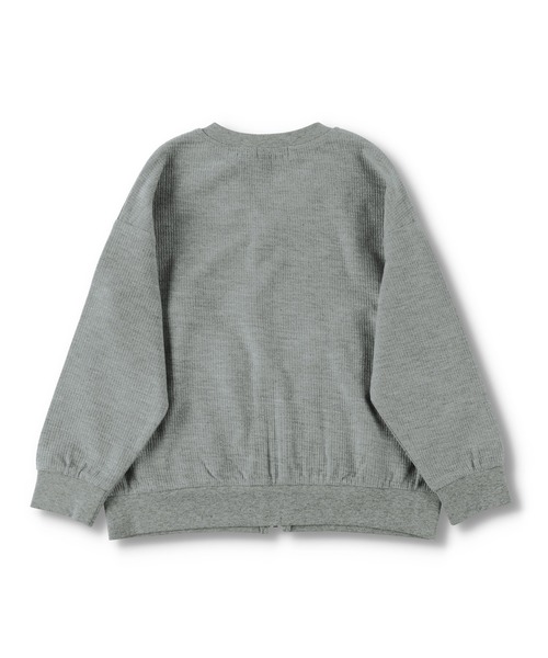 BRANSHES（ブランシェス）の「【UV加工】ジップアップライトジャケット（ブルゾン・キッズ・杢グレー/キャメル・90cm/110cm/100cm/120cm/130cm/140cm/150cm）」の16枚目の写真