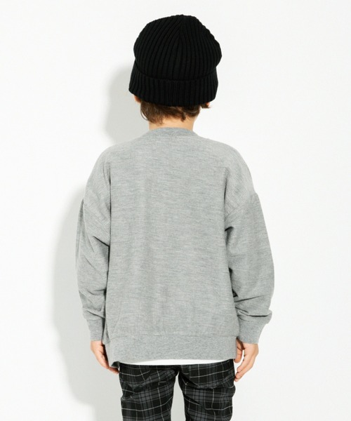 BRANSHES（ブランシェス）の「【UV加工】ジップアップライトジャケット（ブルゾン・キッズ・杢グレー/キャメル・90cm/110cm/100cm/120cm/130cm/140cm/150cm）」の8枚目の写真