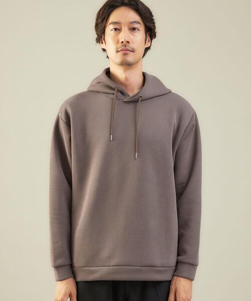 green label relaxing（グリーンレーベルリラクシング）の「＜green label relaxing＞ソフト ダンボール 長袖 フーディー パーカー（パーカー・メンズ・ライトブルー/ブラック/モカ/ライトグレー・M/S/XL/L）」の8枚目の写真