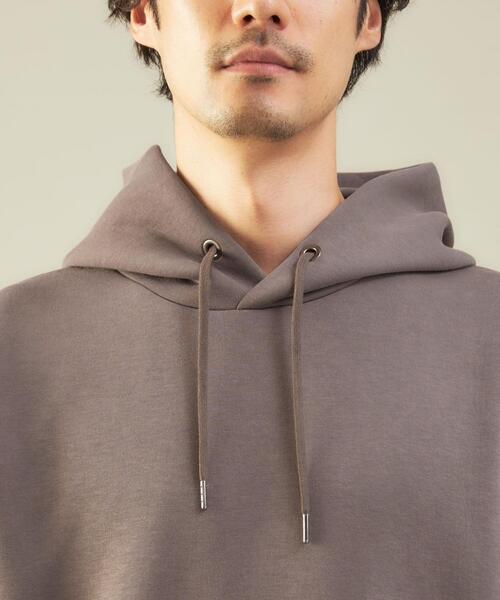 green label relaxing（グリーンレーベルリラクシング）の「＜green label relaxing＞ソフト ダンボール 長袖 フーディー パーカー（パーカー・メンズ・ライトブルー/ブラック/モカ/ライトグレー・M/S/XL/L）」の11枚目の写真