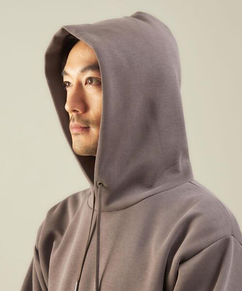 green label relaxing（グリーンレーベルリラクシング）の「＜green label relaxing＞ソフト ダンボール 長袖 フーディー パーカー（パーカー・メンズ・ライトブルー/ブラック/モカ/ライトグレー・M/S/XL/L）」の14枚目の写真