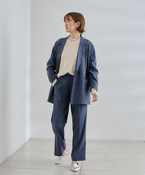 DouDou(ドゥドゥ)の「ミックスツイードパンツ(その他パンツ・レディース・ブルー/イエロー・FREE)」の19枚目の写真