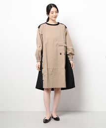 179/WG | マウンテンパーカー風配色ワンピース(ワンピース)