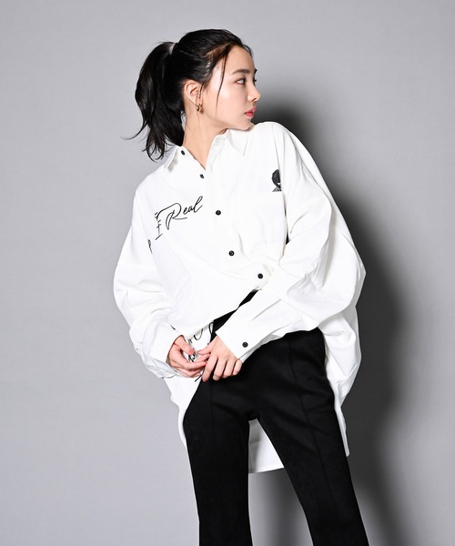 BRANDALISED（ブランダライズド）の「GA×BRANDALISED ART SHIRT/アートフォト 長袖シャツ（シャツ/ブラウス・メンズ・ホワイト/ブラック/ライトグレー・FREE）」の11枚目の写真