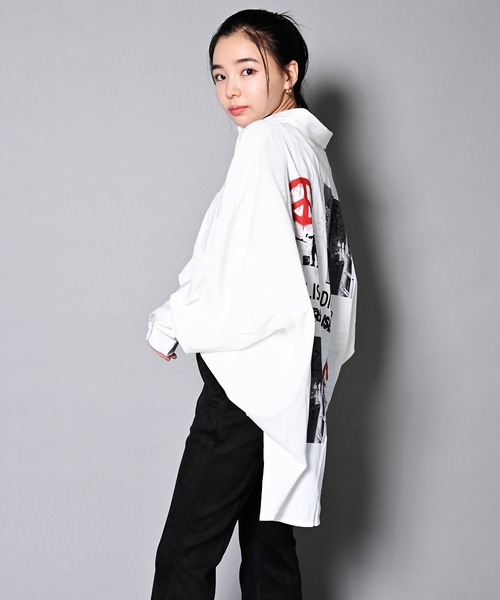 BRANDALISED（ブランダライズド）の「GA×BRANDALISED ART SHIRT/アートフォト 長袖シャツ（シャツ/ブラウス・メンズ・ホワイト/ブラック/ライトグレー・FREE）」の17枚目の写真