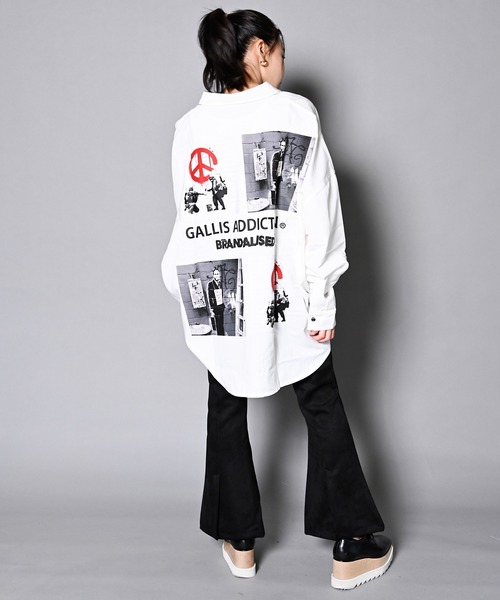 BRANDALISED（ブランダライズド）の「GA×BRANDALISED ART SHIRT/アートフォト 長袖シャツ（シャツ/ブラウス・メンズ・ホワイト/ブラック/ライトグレー・FREE）」の12枚目の写真
