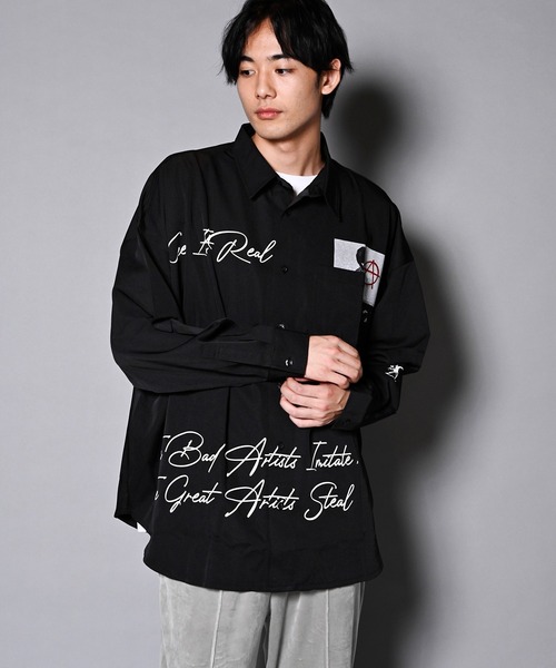 BRANDALISED（ブランダライズド）の「GA×BRANDALISED ART SHIRT/アートフォト 長袖シャツ（シャツ/ブラウス・メンズ・ホワイト/ブラック/ライトグレー・FREE）」の18枚目の写真