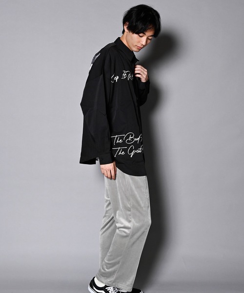 BRANDALISED（ブランダライズド）の「GA×BRANDALISED ART SHIRT/アートフォト 長袖シャツ（シャツ/ブラウス・メンズ・ホワイト/ブラック/ライトグレー・FREE）」の13枚目の写真