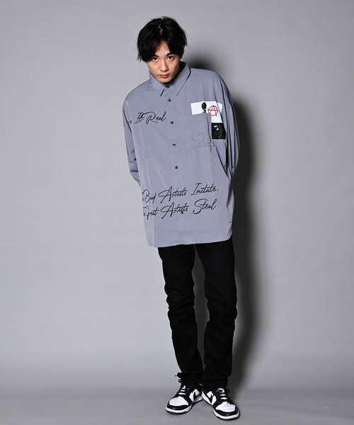 BRANDALISED（ブランダライズド）の「GA×BRANDALISED ART SHIRT/アートフォト 長袖シャツ（シャツ/ブラウス・メンズ・ホワイト/ブラック/ライトグレー・FREE）」の20枚目の写真