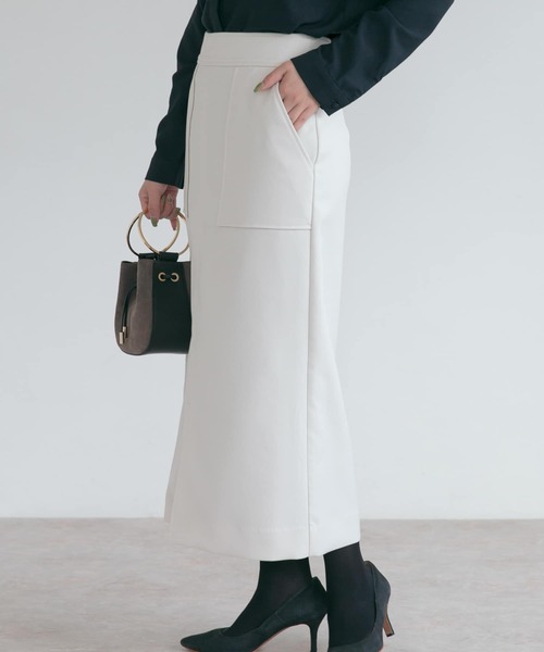 URBAN RESEARCH ROSSO WOMEN（アーバンリサーチ　ロッソ）の「カルゼダブルクロスポケットタイトスカート（スカート・レディース・ブラック/ブラウン/アイボリー・38/36）」の18枚目の写真