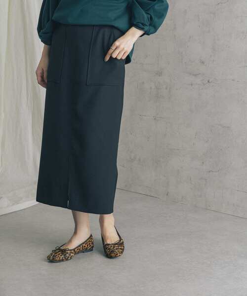 URBAN RESEARCH ROSSO WOMEN（アーバンリサーチ　ロッソ）の「カルゼダブルクロスポケットタイトスカート（スカート・レディース・ブラック/ブラウン/アイボリー・38/36）」の13枚目の写真