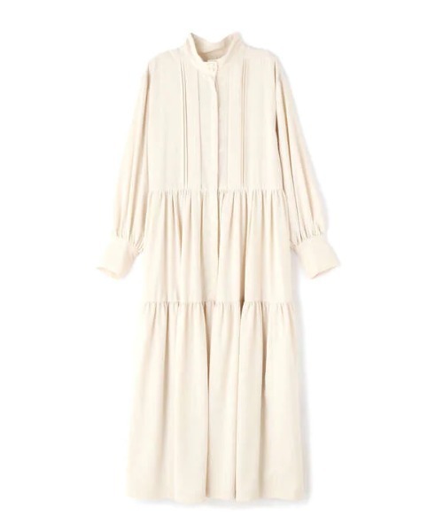 N.(N. Natural Beauty Basic)(エヌエヌナチュラルビューティーベーシック)の「【S Size Line】◆ピンタックティアードワンピース(ワンピース・レディース・オフホワイト/ブラック/ライトグリーン・SMALL/MEDIUM)」の17枚目の写真