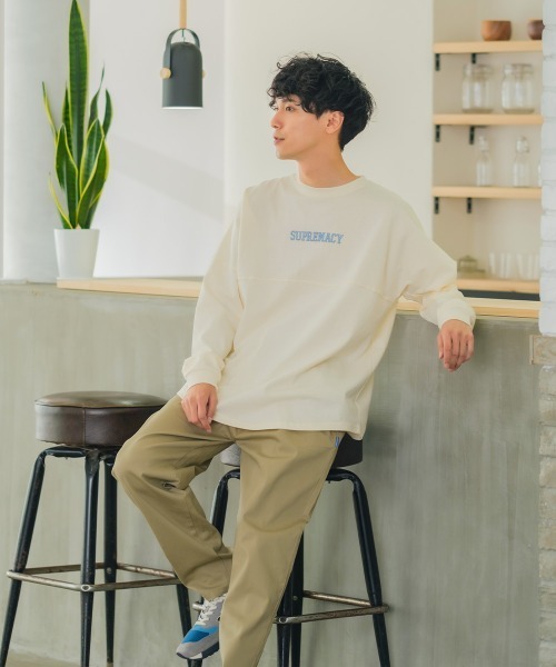 improves（インプローブス）の「ヘビーウェイト バックプリント ロゴ ビッグ フットボール ロンT（Tシャツ/カットソー・メンズ・ネイビー/グレー/オフホワイト/グリーン/チャコール・MEDIUM/LARGE）」の9枚目の写真