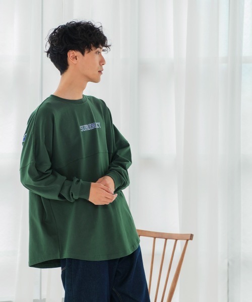 improves（インプローブス）の「ヘビーウェイト バックプリント ロゴ ビッグ フットボール ロンT（Tシャツ/カットソー・メンズ・ネイビー/グレー/オフホワイト/グリーン/チャコール・MEDIUM/LARGE）」の22枚目の写真