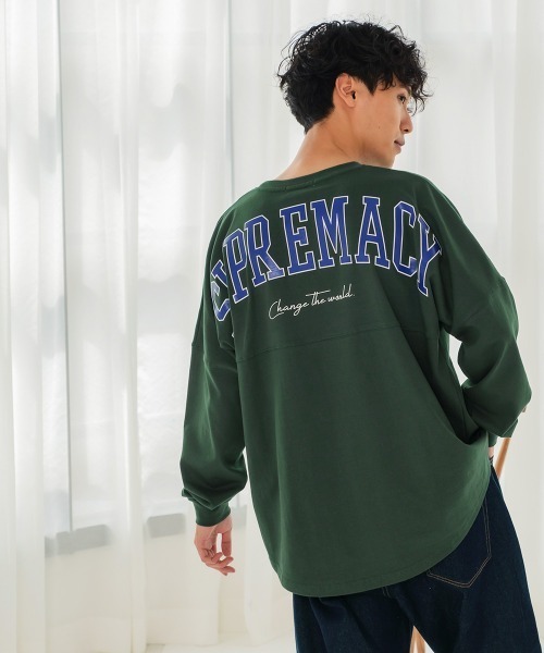 improves（インプローブス）の「ヘビーウェイト バックプリント ロゴ ビッグ フットボール ロンT（Tシャツ/カットソー・メンズ・ネイビー/グレー/オフホワイト/グリーン/チャコール・MEDIUM/LARGE）」の16枚目の写真