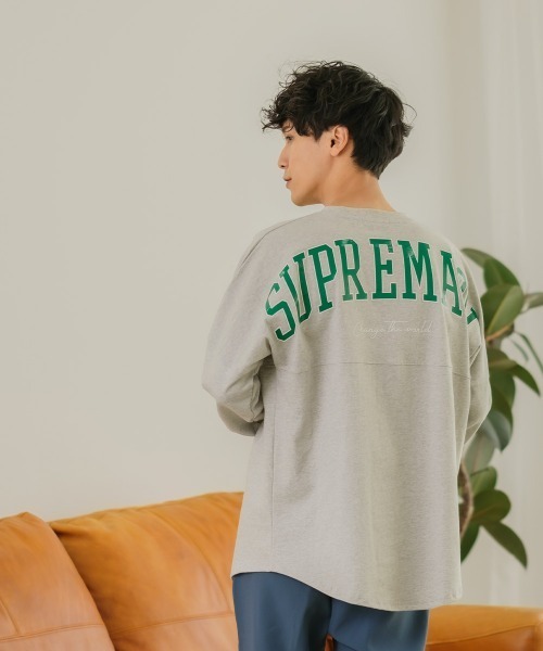 improves（インプローブス）の「ヘビーウェイト バックプリント ロゴ ビッグ フットボール ロンT（Tシャツ/カットソー・メンズ・ネイビー/グレー/オフホワイト/グリーン/チャコール・MEDIUM/LARGE）」の21枚目の写真