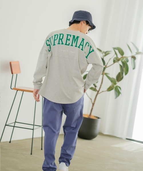 improves（インプローブス）の「ヘビーウェイト バックプリント ロゴ ビッグ フットボール ロンT（Tシャツ/カットソー・メンズ・ネイビー/グレー/オフホワイト/グリーン/チャコール・MEDIUM/LARGE）」の18枚目の写真