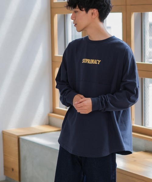 improves（インプローブス）の「ヘビーウェイト バックプリント ロゴ ビッグ フットボール ロンT（Tシャツ/カットソー・メンズ・ネイビー/グレー/オフホワイト/グリーン/チャコール・MEDIUM/LARGE）」の19枚目の写真