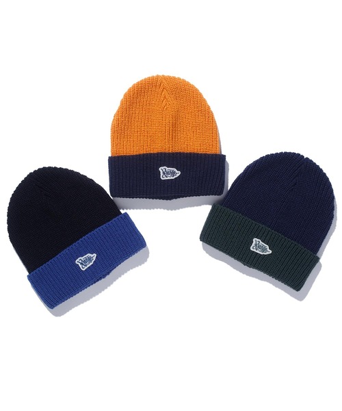 XLARGE（エクストララージ）の「BI COLOR KNIT CAP（ニットキャップ/ビーニー・メンズ・ブラック/ネイビー/イエロー・ONE SIZE）」の4枚目の写真