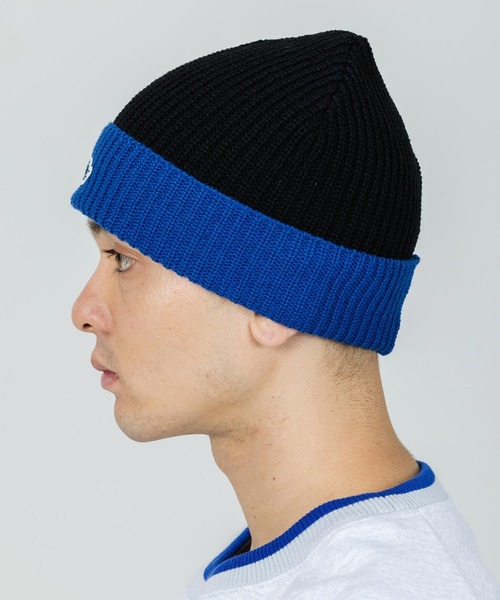 XLARGE（エクストララージ）の「BI COLOR KNIT CAP（ニットキャップ/ビーニー・メンズ・ブラック/ネイビー/イエロー・ONE SIZE）」の6枚目の写真
