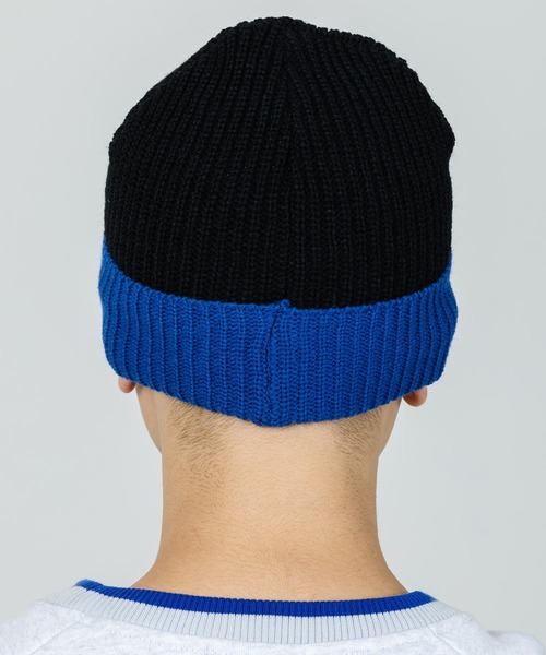 XLARGE（エクストララージ）の「BI COLOR KNIT CAP（ニットキャップ/ビーニー・メンズ・ブラック/ネイビー/イエロー・ONE SIZE）」の7枚目の写真