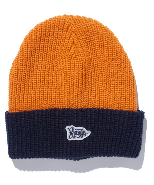 XLARGE（エクストララージ）の「BI COLOR KNIT CAP（ニットキャップ/ビーニー・メンズ・ブラック/ネイビー/イエロー・ONE SIZE）」の8枚目の写真