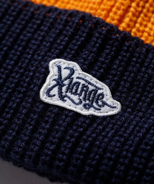 XLARGE（エクストララージ）の「BI COLOR KNIT CAP（ニットキャップ/ビーニー・メンズ・ブラック/ネイビー/イエロー・ONE SIZE）」の10枚目の写真
