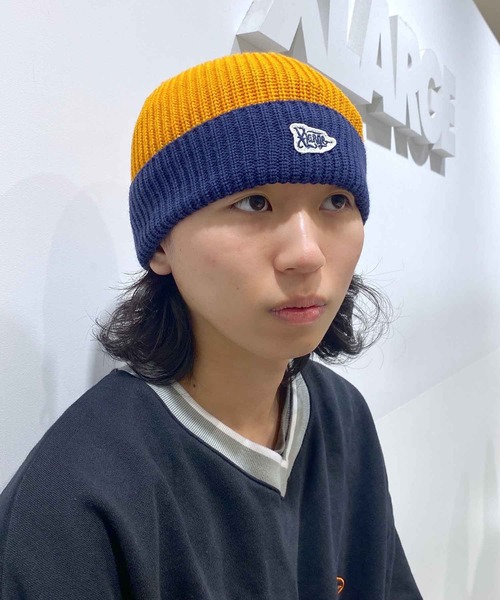 XLARGE（エクストララージ）の「BI COLOR KNIT CAP（ニットキャップ/ビーニー・メンズ・ブラック/ネイビー/イエロー・ONE SIZE）」の17枚目の写真