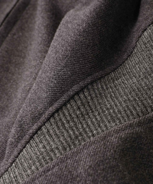 ZUCCa（ズッカ）の「PEツイード/コクーンコート（ノーカラーコート