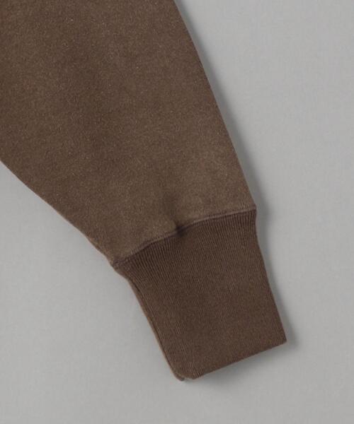 INSCRIRE（アンスクリア）の「＜INSCRIRE＞コットン ジッププルオーバー パーカー Ψ（パーカー・レディース・ダークブラウン・M）」の4枚目の写真