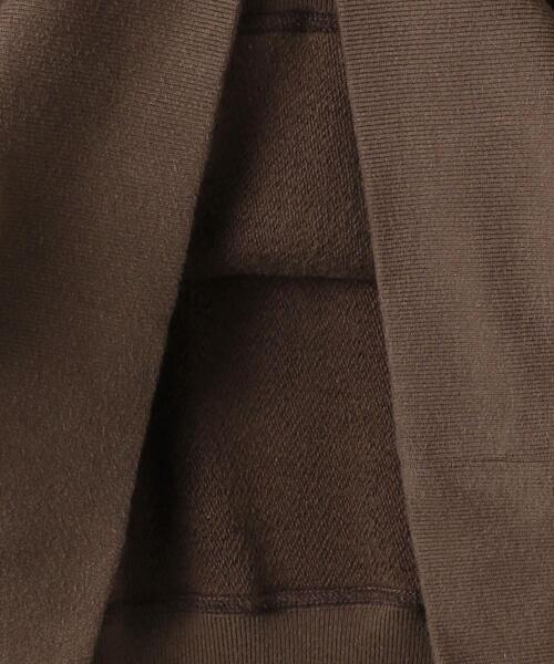 INSCRIRE（アンスクリア）の「＜INSCRIRE＞コットン ジッププルオーバー パーカー Ψ（パーカー・レディース・ダークブラウン・M）」の6枚目の写真