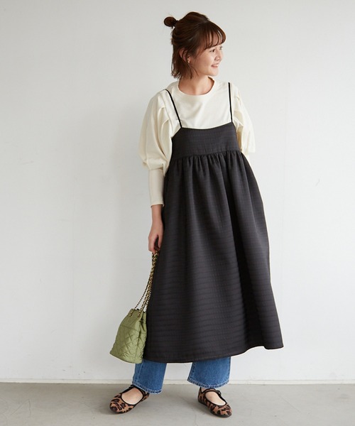 SLOBE IENA SLOBE citron.ドットジャガードミニドレス 新品 SLOBE IENA SLOBE citron.ドットジャガードミニドレス