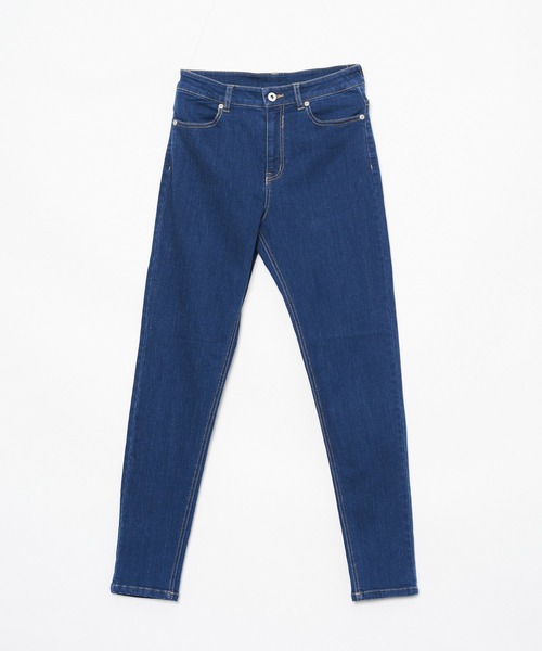 AS KNOW AS PINKY（アズノゥアズピンキー）の「のびーるスタイル スキニーデニムパンツ（デニムパンツ・レディース・ブラック/ブルー/インディゴブルー・M/S/L）」の6枚目の写真
